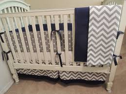 Navy Gray Chevron All Nighter Baby Bedding Set Babylovin