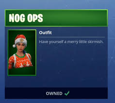 Daily fortnite 'item shop' updates. Fortnite Nog Ops Skin Uncommon Outfit Fortnite Skins