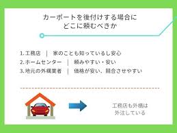 カーポートの後付けで気をつけて欲しい4つのこと 柱の位置と比較 ryotaハウス カーポート 柱 外構