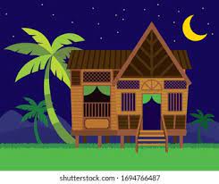 Hope you all like it. Beautiful Traditional Malay Village House Rumah Stock Vector Royalty Free 1694766487