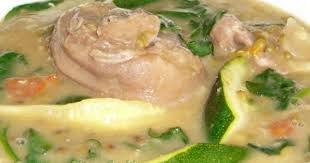 Ginisang Mungo With Pork Pata And Zucchini Overseas Pinoy Cooking Pilipino Food Recipe Zucchini Soup Recipes Food Dishes