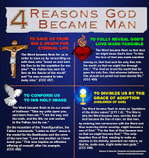 4 Reasons God Became Man Catholic Doctrine Catholic Catechism Catholic Teaching