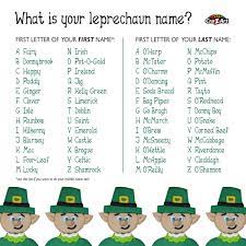 Leprechaun Name Leprechaun Names Whats Your Leprechaun Name Leprechaun Facts