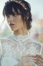 The best hairstyles for every wedding dress neckline. Bhldn Fall 2016 Bridal Collection By Amber Light Wedding Inspirasi