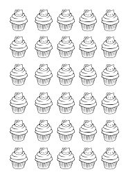 Funny hello kitty coloring page. Cupcakes Hello Kitty Cupcakes Adult Coloring Pages