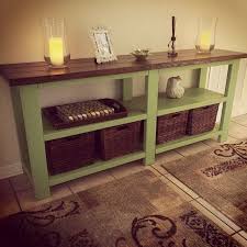 Make everyday meals elegant and stylish with these dinnerware sets. Rustic Console In Mint Green Woodworking Projects Rustic Console Tables Creative Decor