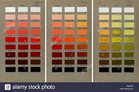 Vintage Colour Chart Stock Photo 212353739 Alamy