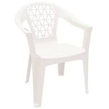 Adams Penza Outdoor Resin Stack Chair With Phone Holder Plastic Patio Furniture White Walmart Com Plastic Patio Furniture Resin Patio Furniture Chair