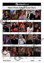 Are your friends taking breaks at 3 p.m. Friends 003 Guest Stars Quiznighthq