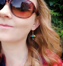Mismatched Rainbow Umbrella Earrings, Funky Colorful Jewelry, Quirky Odd  Earrings, Cute Heart Jewelry, Hoops or Clip Ons, Novelty Gift Idea