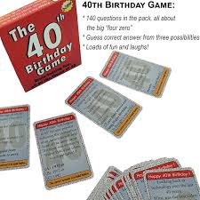 It is also a great time to gather, party, and enjoy. The 40th Birthday Game Amusing Little Gift Or Present Idea For Anyone Turning Forty Fun As A 40th Birthday Party Icebreaker Amazon Co Uk Toys Games