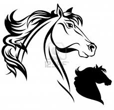 Horse Head Vector Horse Silhouette Horse Head Animal Wall Art