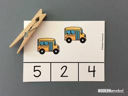 Teach your child about each community helper even as he colors them. Community Helper Vehicles Count Clip Cards