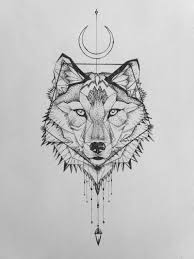 Geometric Wolf Tattoo Tumblr Geometric Wolf Tattoo Wolf Tattoos Skull Tattoo Design