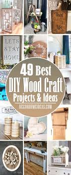 The best part is that they don't require a complete workshop and years of woodworking experience,. 48 Beautiful Diy Wood Craft Projects That Are Easy To Do Decor Home Ideas