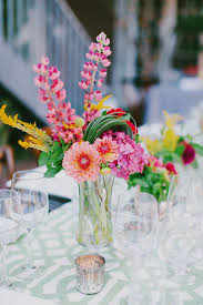 The mason jar diy project involves gluing faux beach glass around a mason jar. Pink Flowers Inspiration These Colorful Centerpieces Are So Full Of Fun Photography By Milou Olin Photog Flowers Tn Leading Flowers Magazine Daily Beautiful Flowers For All Occasions
