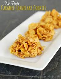 Sudukan ke dalam mangkuk kertas kecil. Caramel Cornflake Cookies Blog Sihatimerahjambu