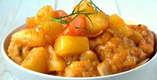 Poulet A L Ananas Irresistible Dans La Mijoteuse Recettes Ma Fourchette Pineapple Chicken Food Sweet And Sour Pork