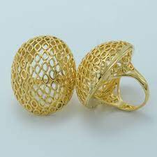 One Piece Etiope Grande Anel Para As Mulheres Cor De Ouro Anel De Casamento Anel De Joias Africa Quenia Nigeria Jewelry Wedding Rings Big Rings Ring Shopping