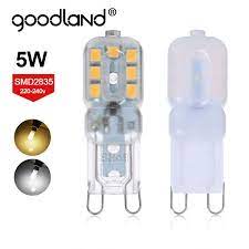 goodland g9 led lamp 5w 220 240v led g9 bulb smd2835 christmas chandelier led light 360 beam angle replace halogen lamps icon2 luxur halogen lamp g9 led lamp