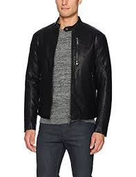 A X Armani Exchange Men S Eco Leather Triple Zipper Moto Jacket Black Medium Leather Jacket Outfit Men Mens Leather Bomber Jacket Armani Exchange Men