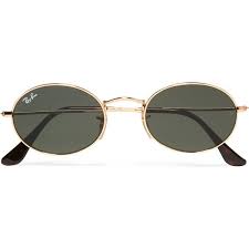 Ray Ban Icons Oval Frame Gold Tone Sunglasses 150 Liked On Polyvore Featuring Accessories Eyewear Sunglasses Vintage Oval Sunglasses Trending Sunglasses