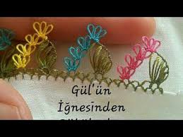 Igne Oyasi Yarim Dag Modeli Ve Yapilisi Youtube Oya Oya Ornekleri Dantel