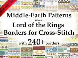 Although it is present on most computers, if you are not familiar with adobe reader, click here. Middle Earth Patterns Lord Of The Rings Borders For Cross Stitch Middle Earth Cross Stitch The Hobbit Movies
