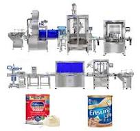Automatic Dry Powder Baby Infant Milk Powder Canning Filling Packaging  Machine Line