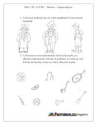 Fise De Lucru Cu Meserii Pentru Copiii De Gradinita Grupa Mijlocie Fise De Lucru Gradinita Preschool Worksheets Kindergarden Educational Materials