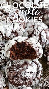 Classic Chocolate Crinkle Cookie Recipe Crazy For Crust Recipe Chocolate Crinkle Cookies Recipe Chocolate Crinkles Crinkle Cookies Recipe