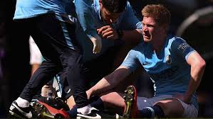 De bruyne had visible bruise marks on his face. Manchester City Face Anxious Wait On Kevin De Bruyne S Injury But Pep Guardiola Expects Him To Miss Derby Clash V United