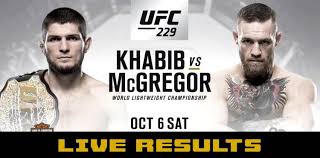 Two division ufc world champion. Ufc 229 Khabib Nurmagomedov Vs Conor Mcgregor Live Results Mmaweekly Com