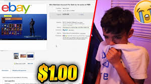 You see, according to fortnite you could start your search on ebay. I Actually Sold My Little Brother S Fortnite Account On Ebay He Cries Youtube