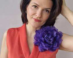 Mauve Peony Brooch Needle, Wedding Jewelry. Gift Idea for Women, Light  Purple Flower Pin. Mother's Day Gift