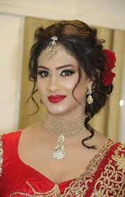 17 New Ideas For Wedding Indian Hairstyles Jewellery Indian Hairstyles Indian Wedding Hairstyles Indian Bridal Makeup