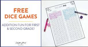I've already got the candy, so now it's time. Addition Dice Games For 1st And 2nd Grade Susan Jones