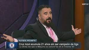 Álvaro morales, comentarista de espn, reveló el motivo por el cual le dejó de ir al cruz azul, equipo que apoyó por varios años y que eligió cambiar por mi cambio fue natural, ya estaba hasta la madre de irle a cruz azul, fue la declaración contundente de morales. Alvaro Morales Deja De Irle A Cruz Azul