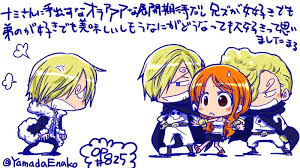  One Piece Sanji Nami Brothers ãµã³ãã ãã çµµ