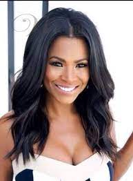 Nia Long Loose Wave Middle Parting Synthetic Lace Front Wigs 18 Inches Hair Wig Hairstyles Weave Hairstyles