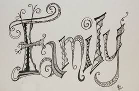 Family Zentangle Word Art Word Art Drawings Word Art Word Drawings