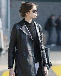 Kaia Gerber Updates On Instagram More Pics From February 19th Kaia Arriving At The Airport In Milan K Leather Jacket Outfits Kaia Gerber Style Kaia Gerber