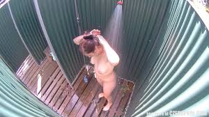 Brunette MILF Showering in Public Pool - Alpha Porno