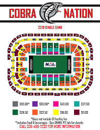Official Website Of The Carolina Cobras Seating Chart