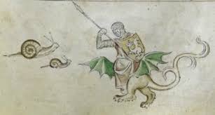 Why Were Medieval Knights Always Fighting Snails Smart News Smithsonian Magazine It turns out that medieval illuminated manuscripts featured a lot of bizarre imagery in the margins, but this scholar lilian randall provides the best theory for the unusual motif: why were medieval knights always