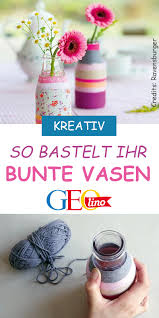 Bunte Vasen Bunte Vasen Glaser Dekorieren Kinder Glaser Dekorieren