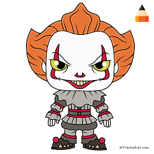 How To Draw How To Draw Pennywise The Clown Art Drawing For Kids Pennywise The Clown Art Drawings For Kids Halloween Drawings