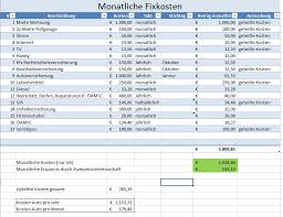 Unsere kassenbuch excel vorlage ist eine kostenlose vorlage zum führen ihres kassenbuches. Excel Fixkostenrechnung Kfz Treibstoffkosten Und Einzugskosten Berechnen