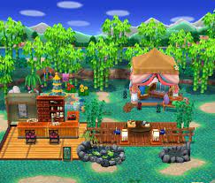 My Take On An Outdoor Sushi Bar And Cafe Acpocketcamp Animal Crossing Pocket Camp Animal Crossing Pc Animal Crossing