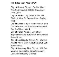 Instead of being carefree, she was miserable. Tmi From Alec S Pov Shadowhunters Shadowhunters The Mortal Instruments Shadowhunters Malec